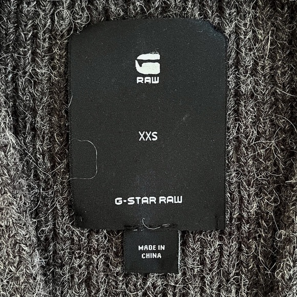 G-star Raw Wool Alpaca Oversized Longline Button Down Knit Cardigan Sweater - Picture 5 of 13